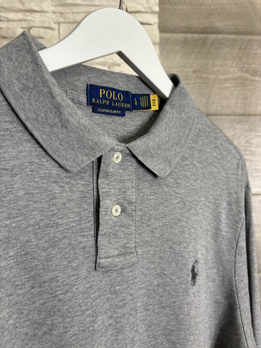 Чоловічий оригінальний лонгслів поло Polo Ralph Lauren slim fit L