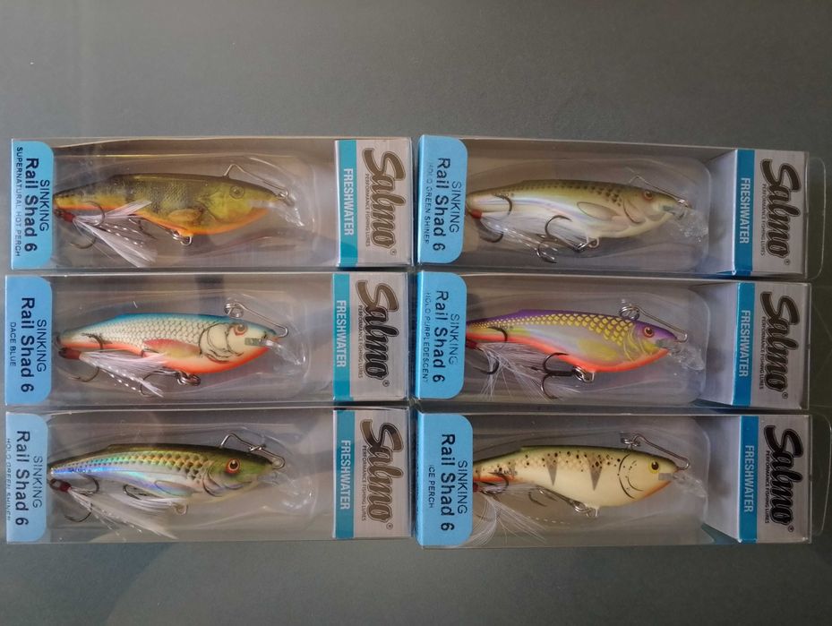 Zestaw - Woblery 5 x SALMO Rail Shad 6