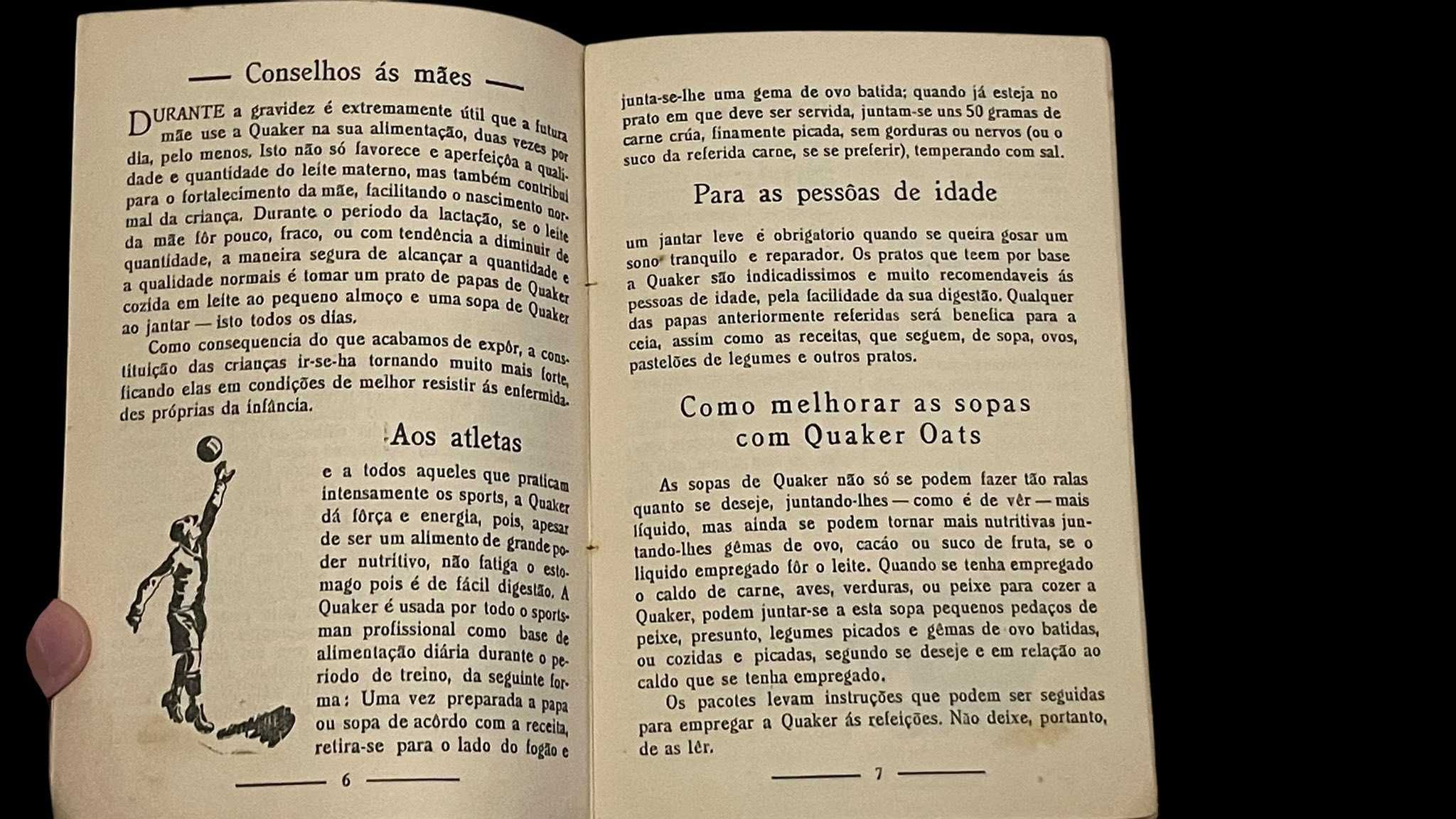 " Quaker Oats 1930 " - Poeta Fernando Pessoa -> RARIDADE