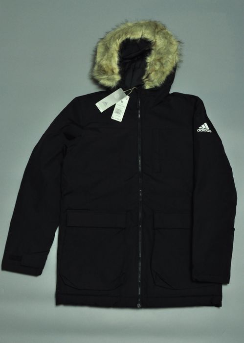 Adidas Parka оригинал новая зимняя парка куртка пуховик (NEW) чёрная