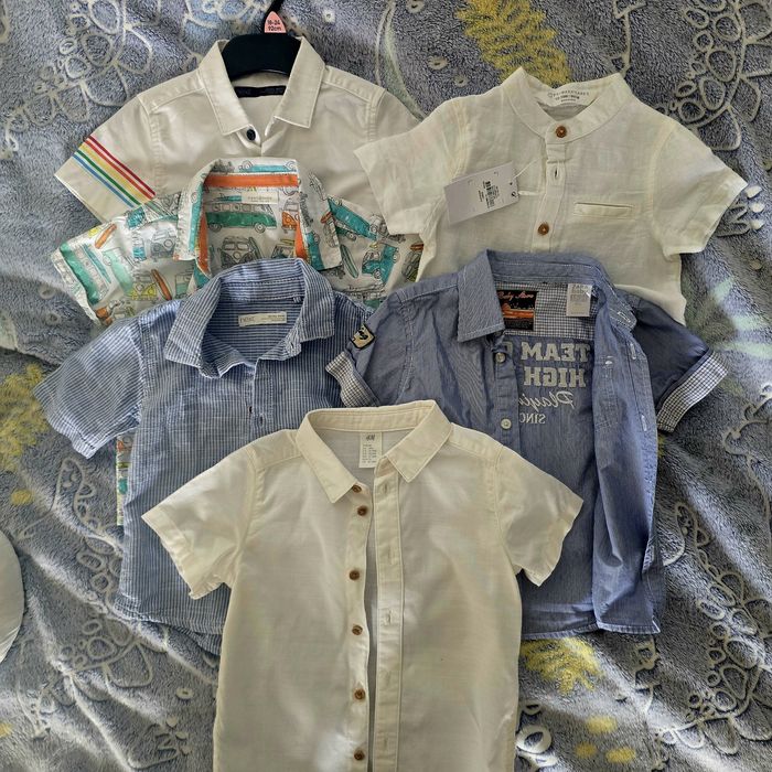 Zestaw letnich koszul 86-92