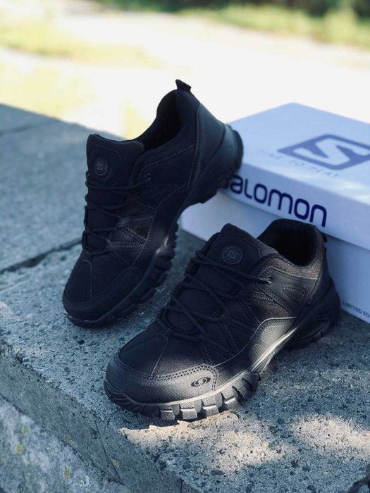 осенние мужские кроссовки саломон черные термо кросовки саламон