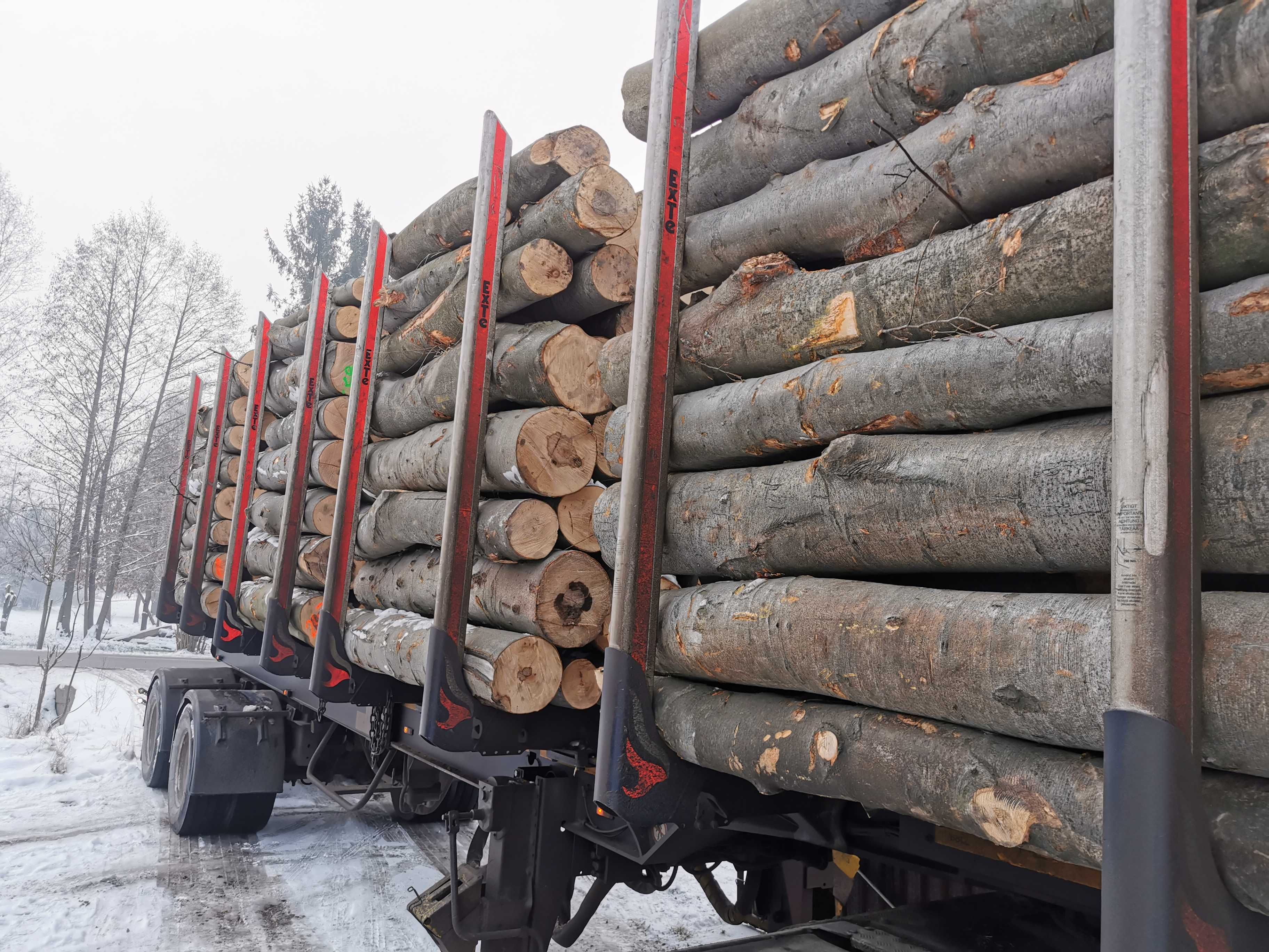 Drewno Opałowe Kominkowe Buk Grab Sezonowany Transport