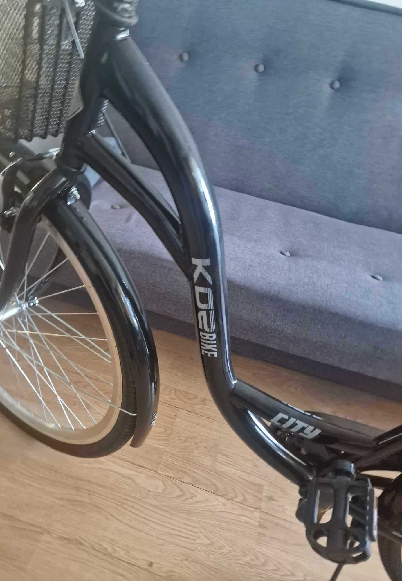 Rower miejski KOZbike city K14 3S czarny