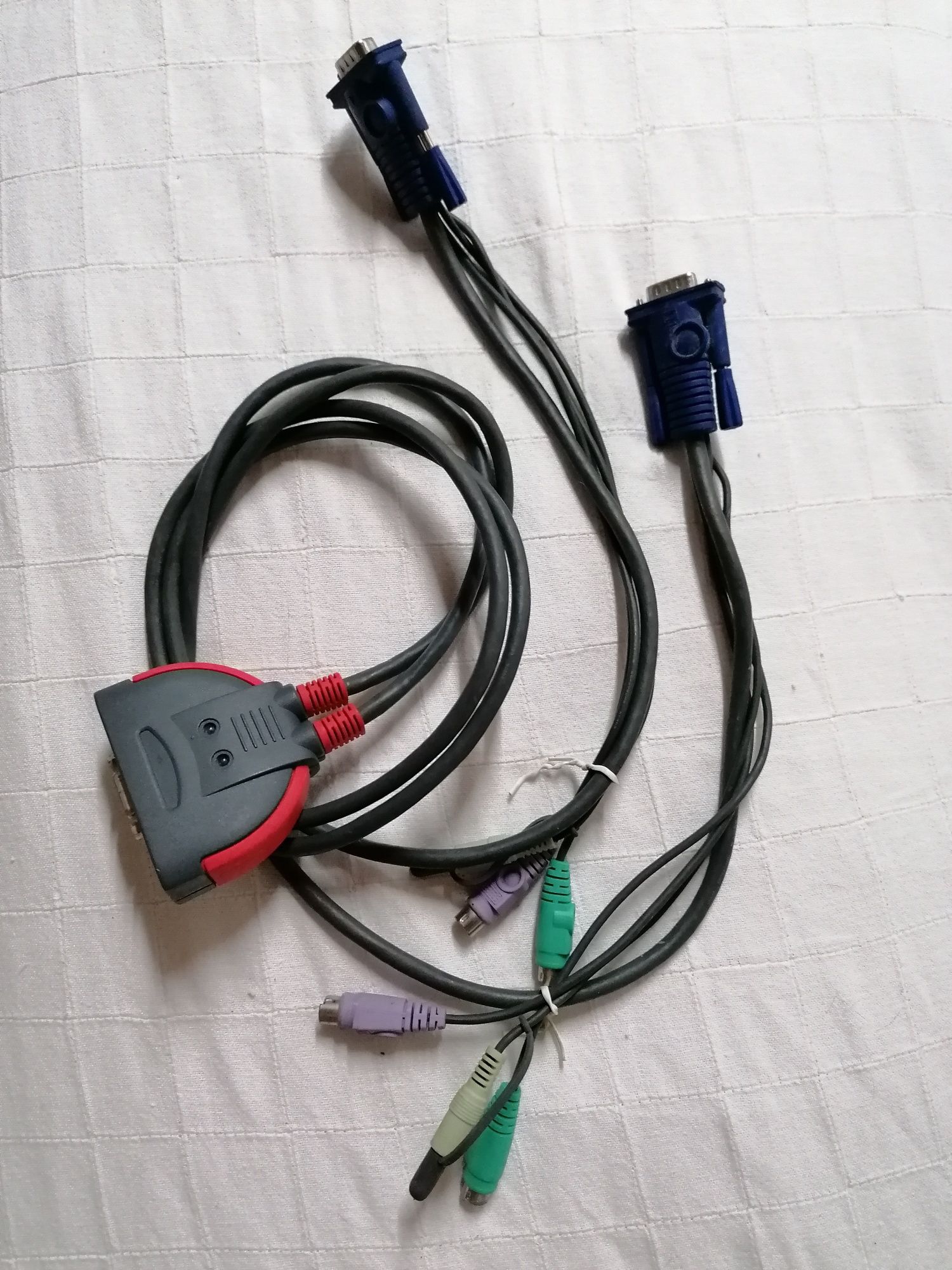 Cabo Conector Switch KVM 2 PORTAS