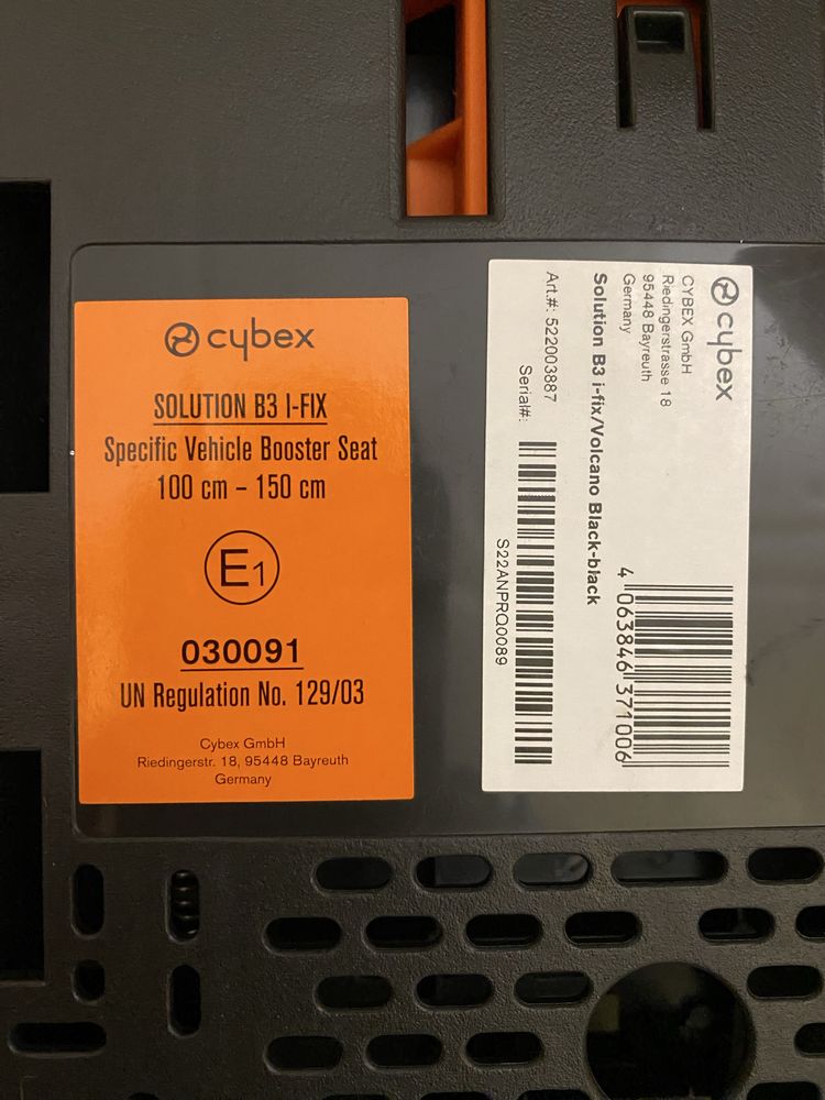 Автокрісло-Бустер Cybex Solution B 3 i-fix 15-36 кг з 3 до 12 років