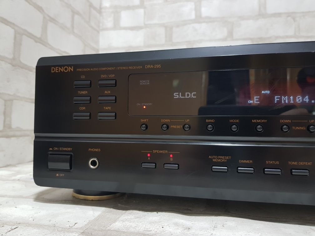 Стерео ресивер/підсилювач DENON DRA-295,*2x70 Вт,б/в з Німеччини(+1ц)