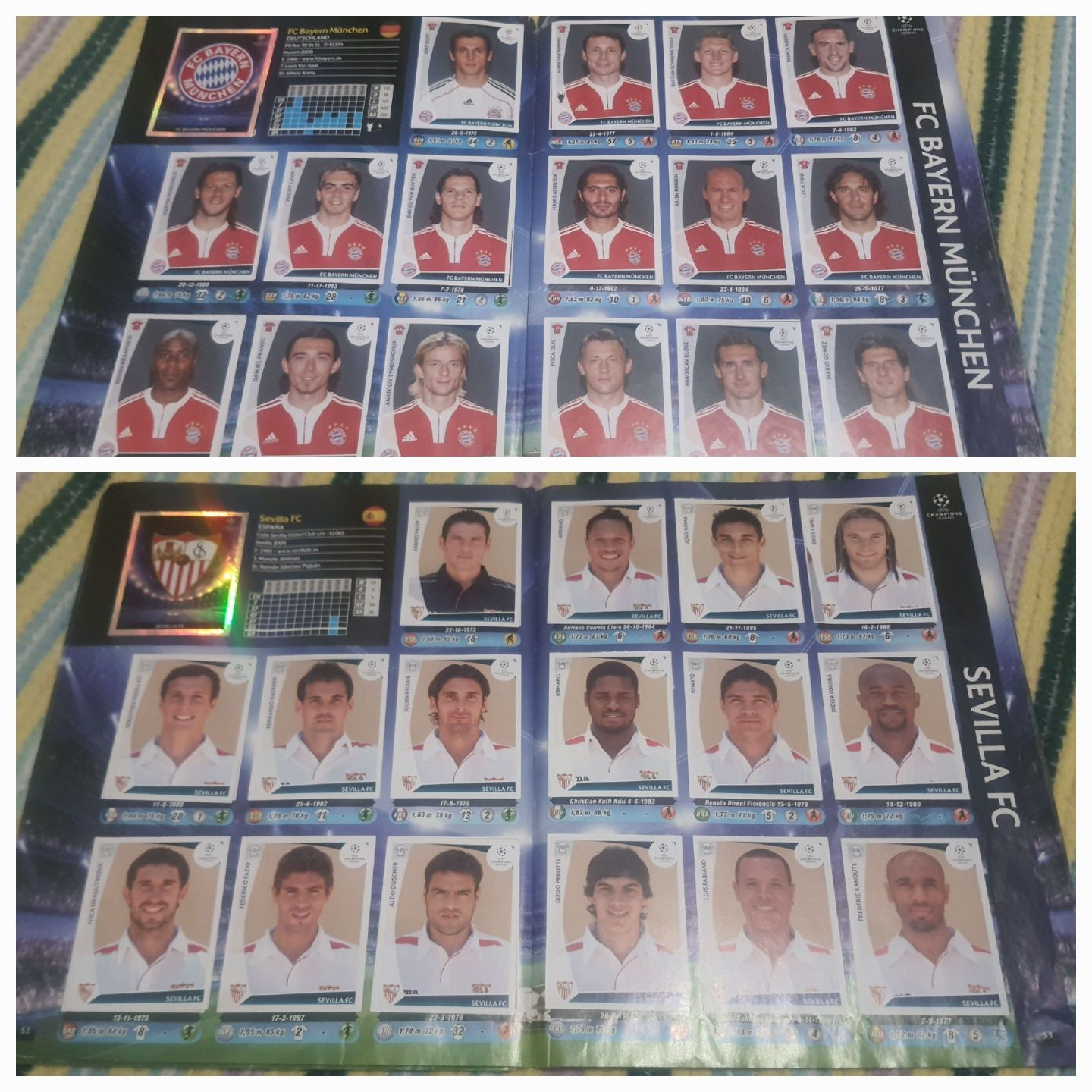 Журналы PANINI UEFA Лиги Чемпионов 2009-2010,2010-2011