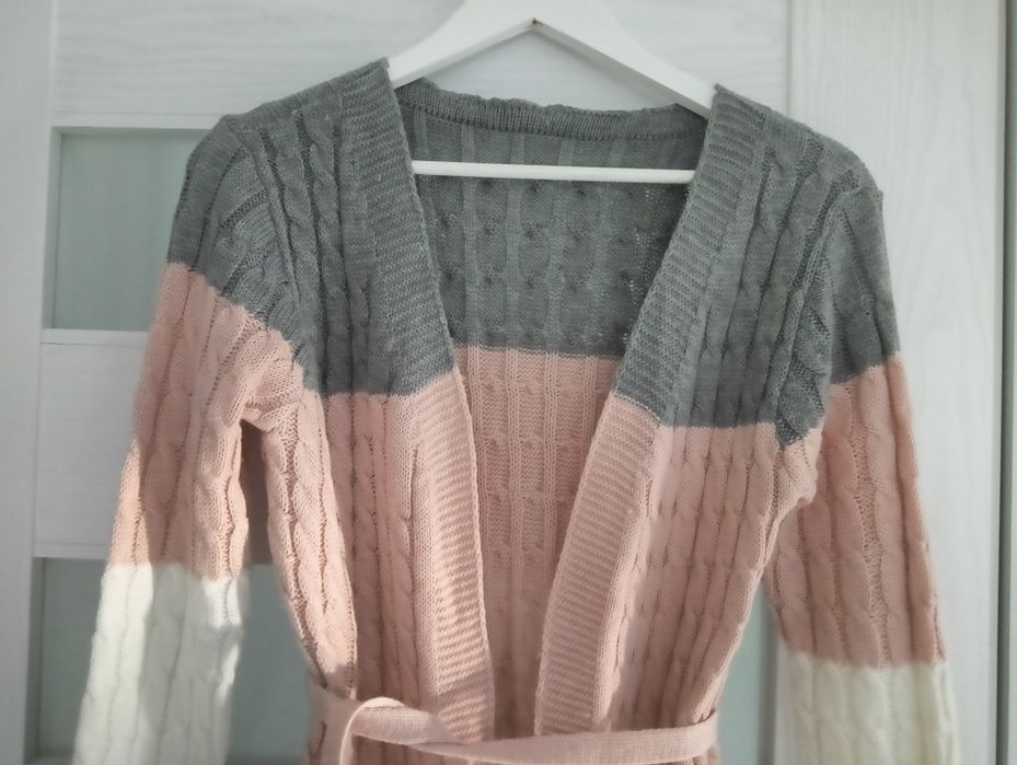 Sweter długi,kardigan, rozmiar uniwersalny,cena 24 zl