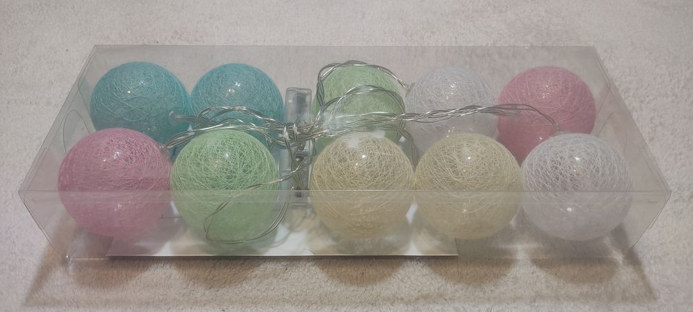 Гирлянда новогодняя из шаров 10ламп