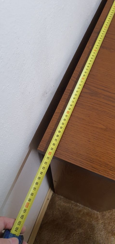 Biurko narożne z plyty meblowej, stabilne, robocze,.