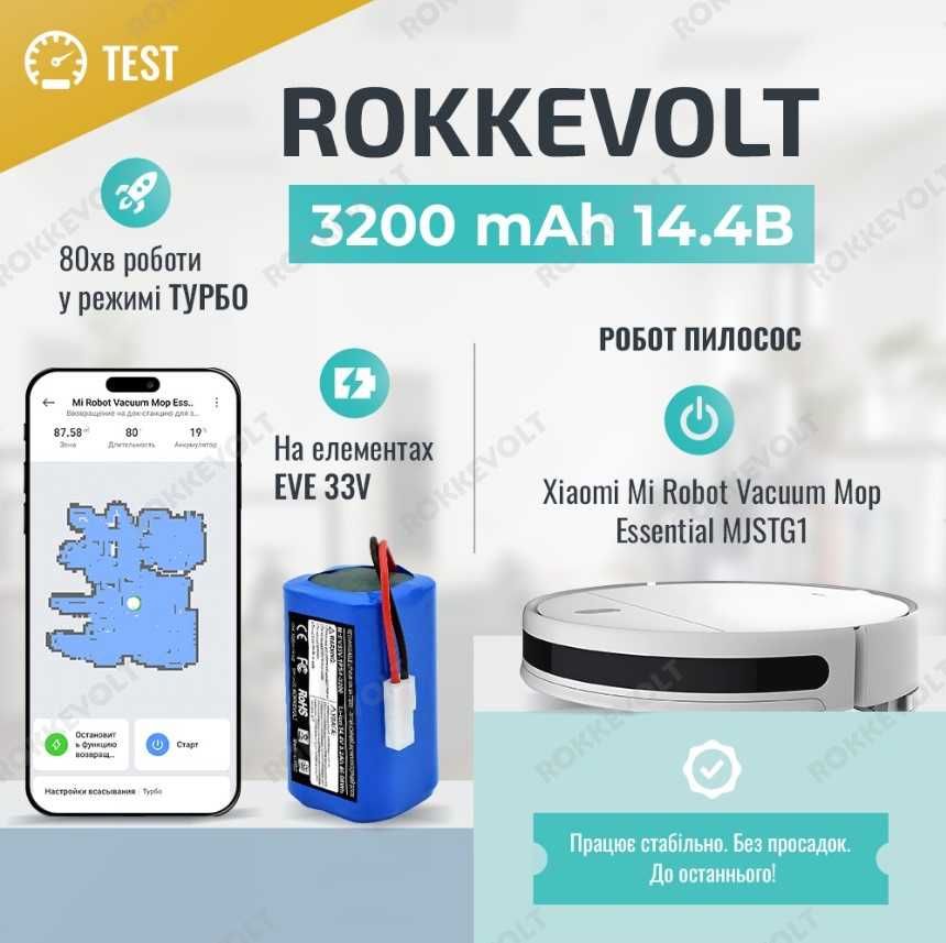 Акумулятор пилососа ROWENTA TEFAL Explorer Serie 20 | 40 | 60 3200мАг