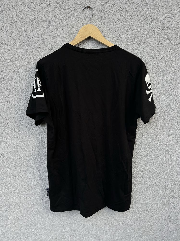 Philipp Plein L czarna koszulka z logo tshirt tee