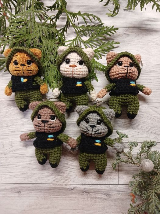 Брелок Котик ЗСУ.