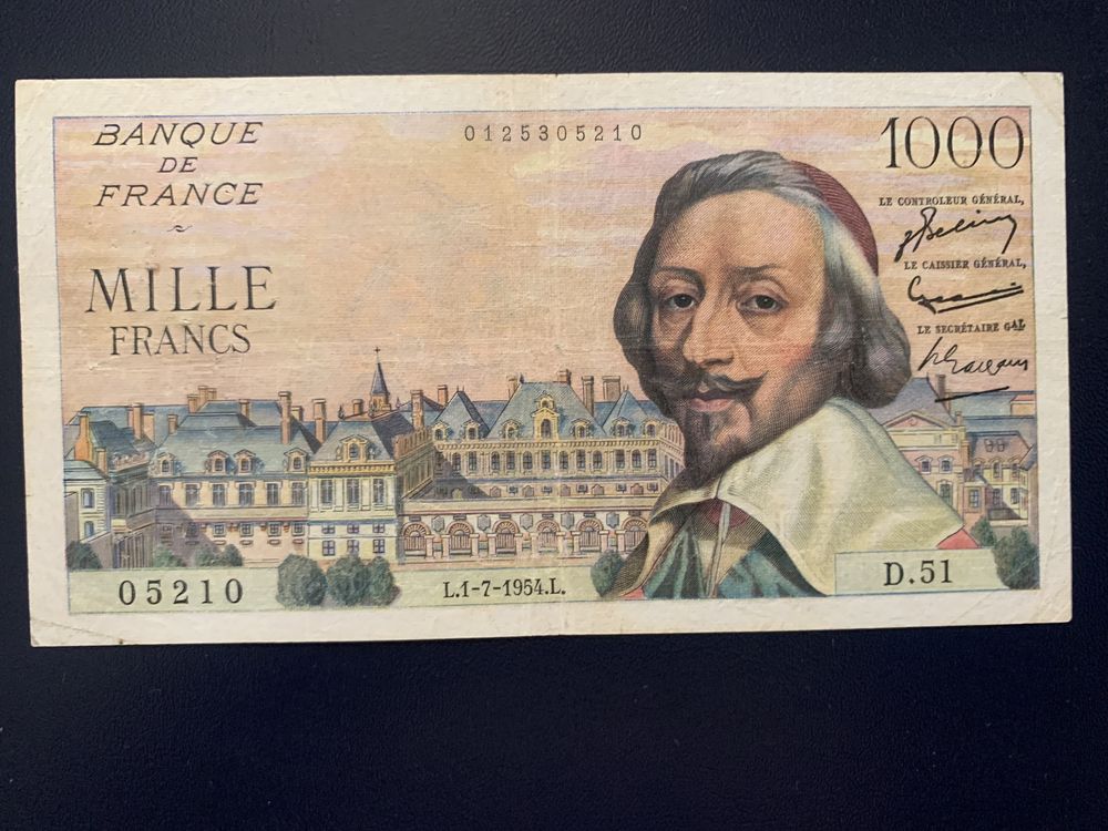 Банкнота Французький Франк