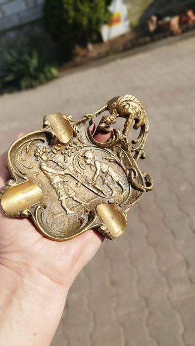 popielnica z mosiądzu , popielniczka