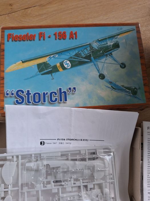 Model do sklejania samolot fieselee Fi-156 A1 storch