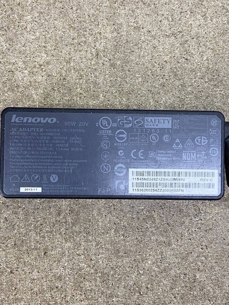 Ориг. Блок Живлення Lenovo 90w, Square 20V 4.5A  (Прямокутний роз'єм)