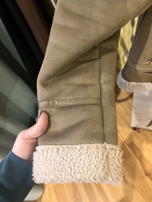 Дубленка zara куртка зимова