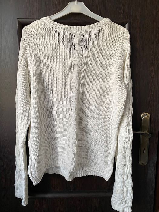 Biały sweter H&M rozmiar M 38