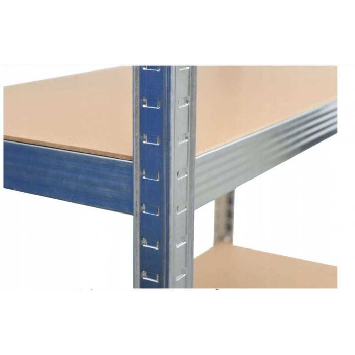 Regał Magazynowy NAROŻNY Metalowy Garaż GC9040 MDF Stal Ocynk