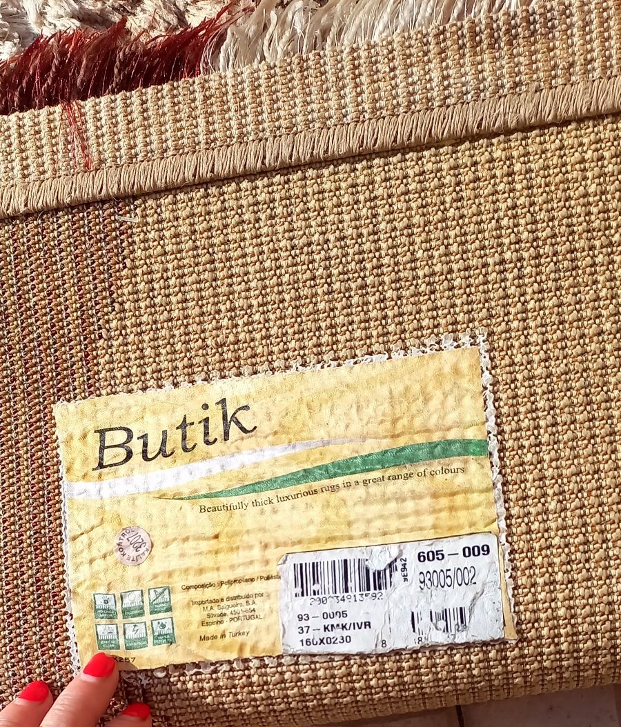 Carpete creme de pelo alto da Butik