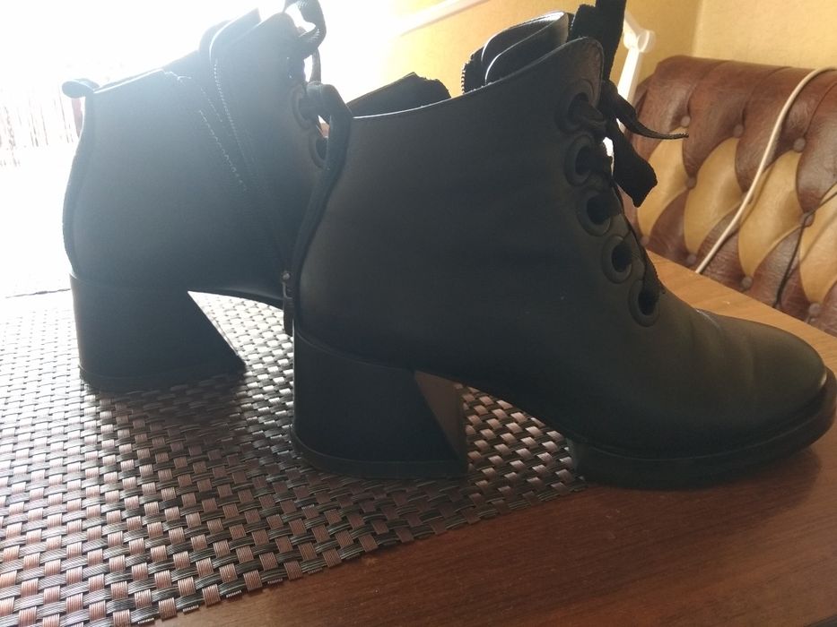 Ботильйони натуральна шкіра, веста-осінь,  37 розмір