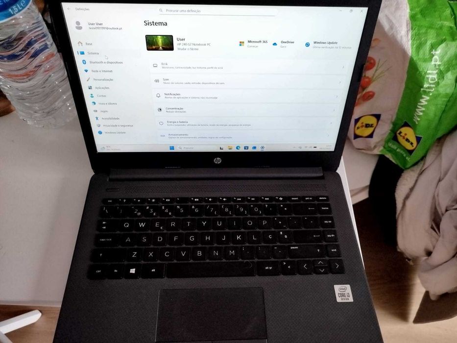 Vendo Portátil Windows 11 HP 240 g7 - I3 10 geração 8gb 256gb FHD