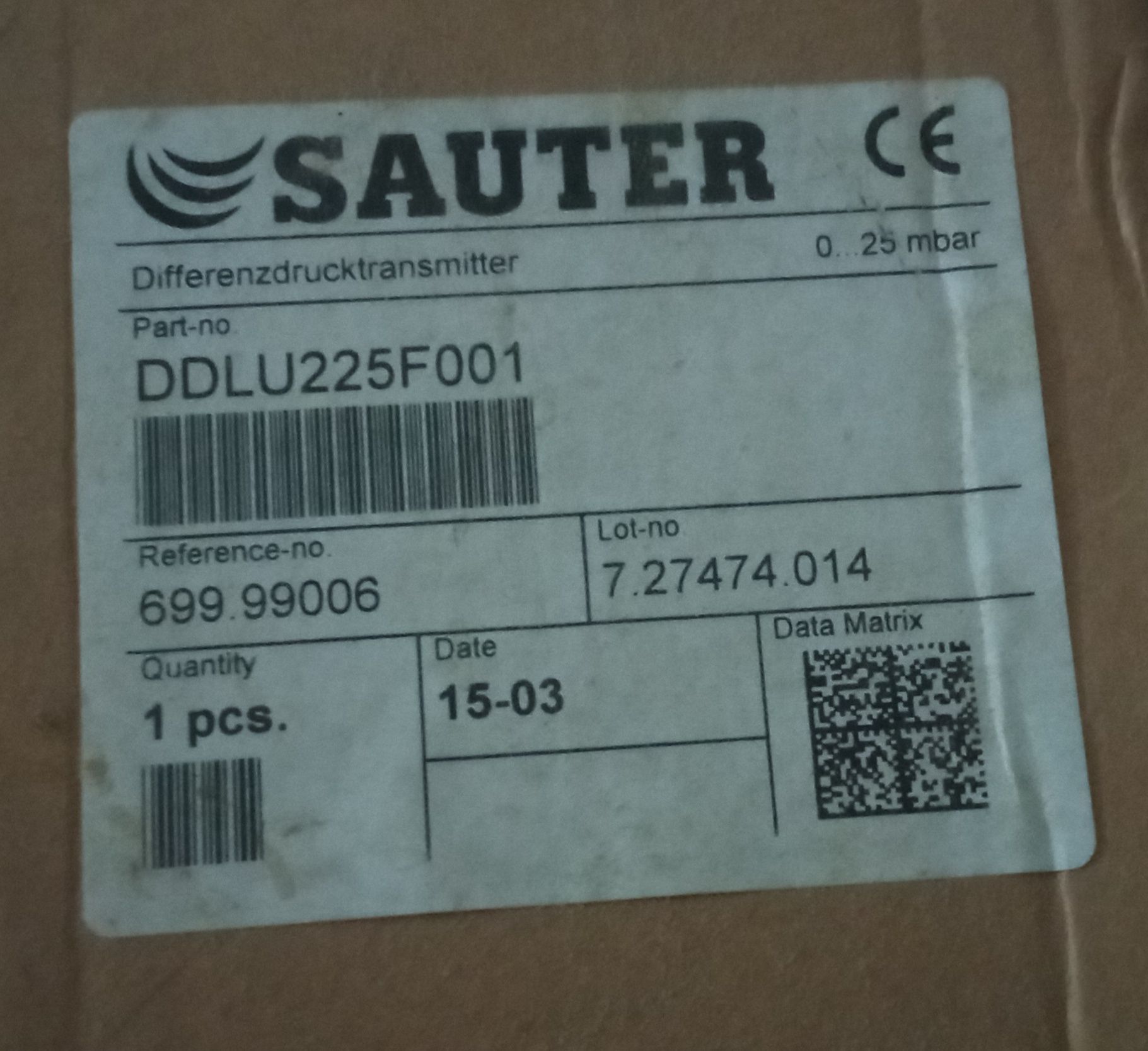 Sauter ddlu225f001