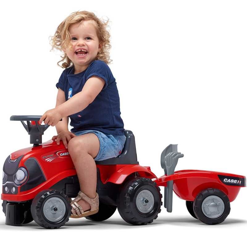 Traktorek Baby Case IH Ride-On jeździk z Przyczepką