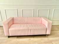 IKEa Klippan sofa różowa ekoskóra