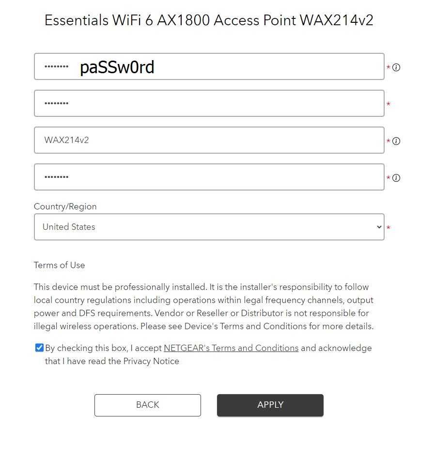 NETGEAR AX1800 WiFi 6 Dual-band Access Point (WAX214v2)