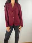 Bordowa burgundowa marynarka zakiet blazer Tracy Evans rozmiar 40