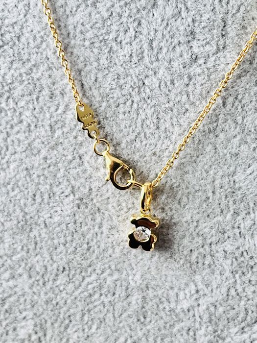 Wyprzedaz Tous nowy naszyjnik miś 0.8cm dl 45 cm