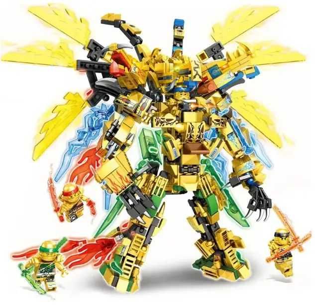 Конструткор Ninjago робот Дракон 4в1 727дет нінзяго сумісний Лего Lego