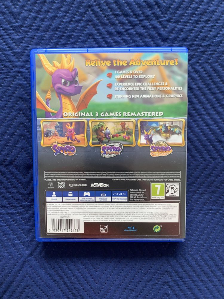 Spyro Reignited Trilogy gra PS4
