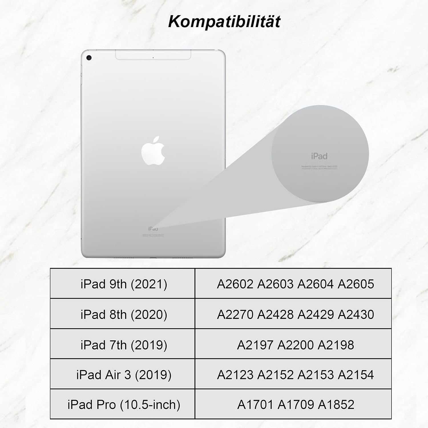 Seagtigau etui klawiatura touchpad RGB LED iPad 10.2 9/8/7 Air 3