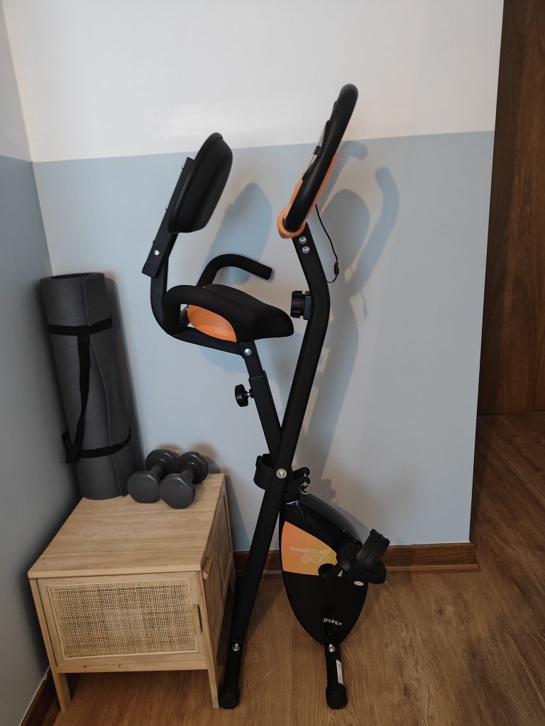 Bicicleta estática dobrável