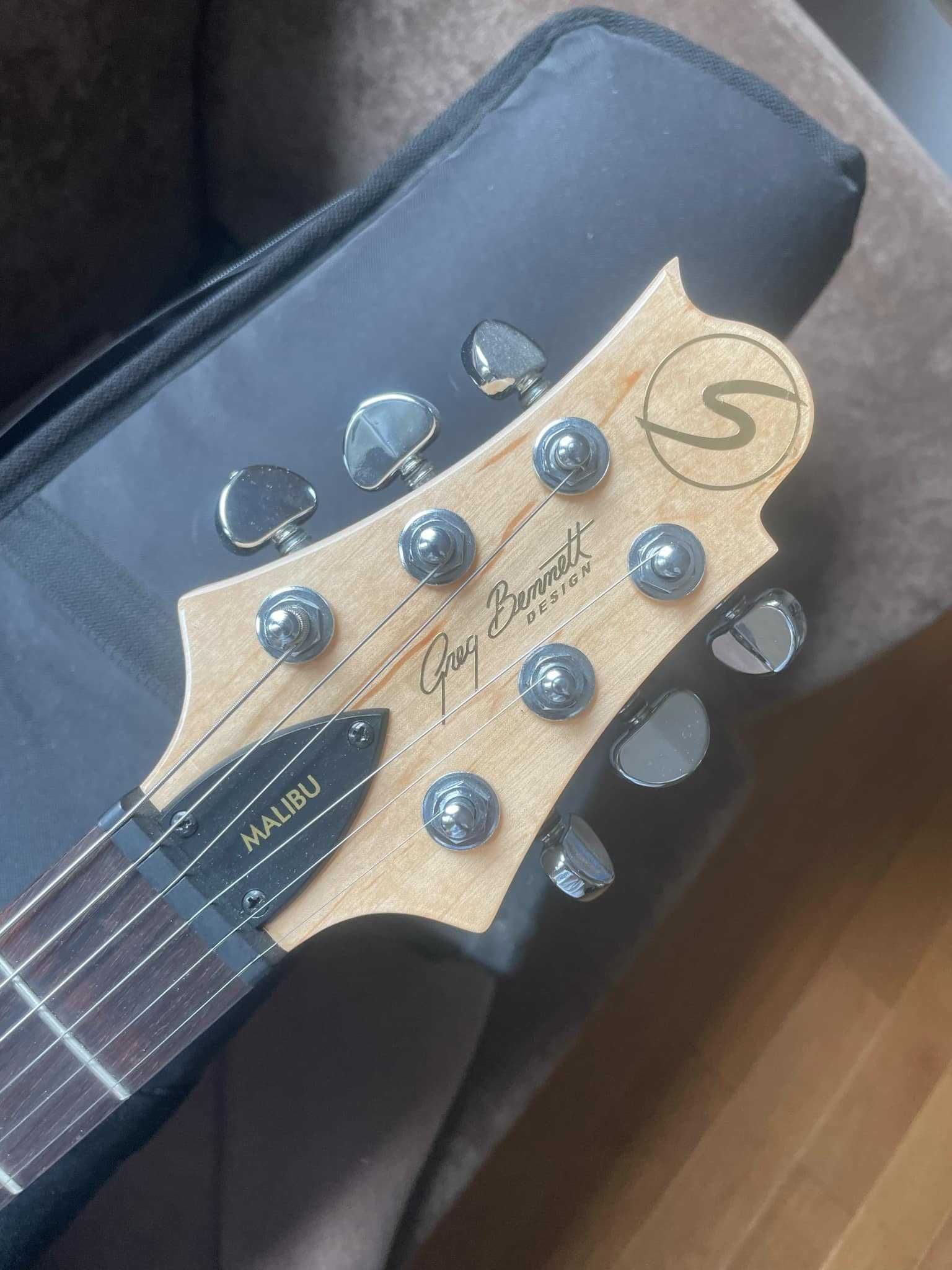 Gitara Elektryczna Greg Bennett Malibu MB‑1/BK + wzmacniacz joyo dc-15