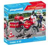 PLAYMOBIL 71466 Motocykl straży pożarnej na miejscu wypadku