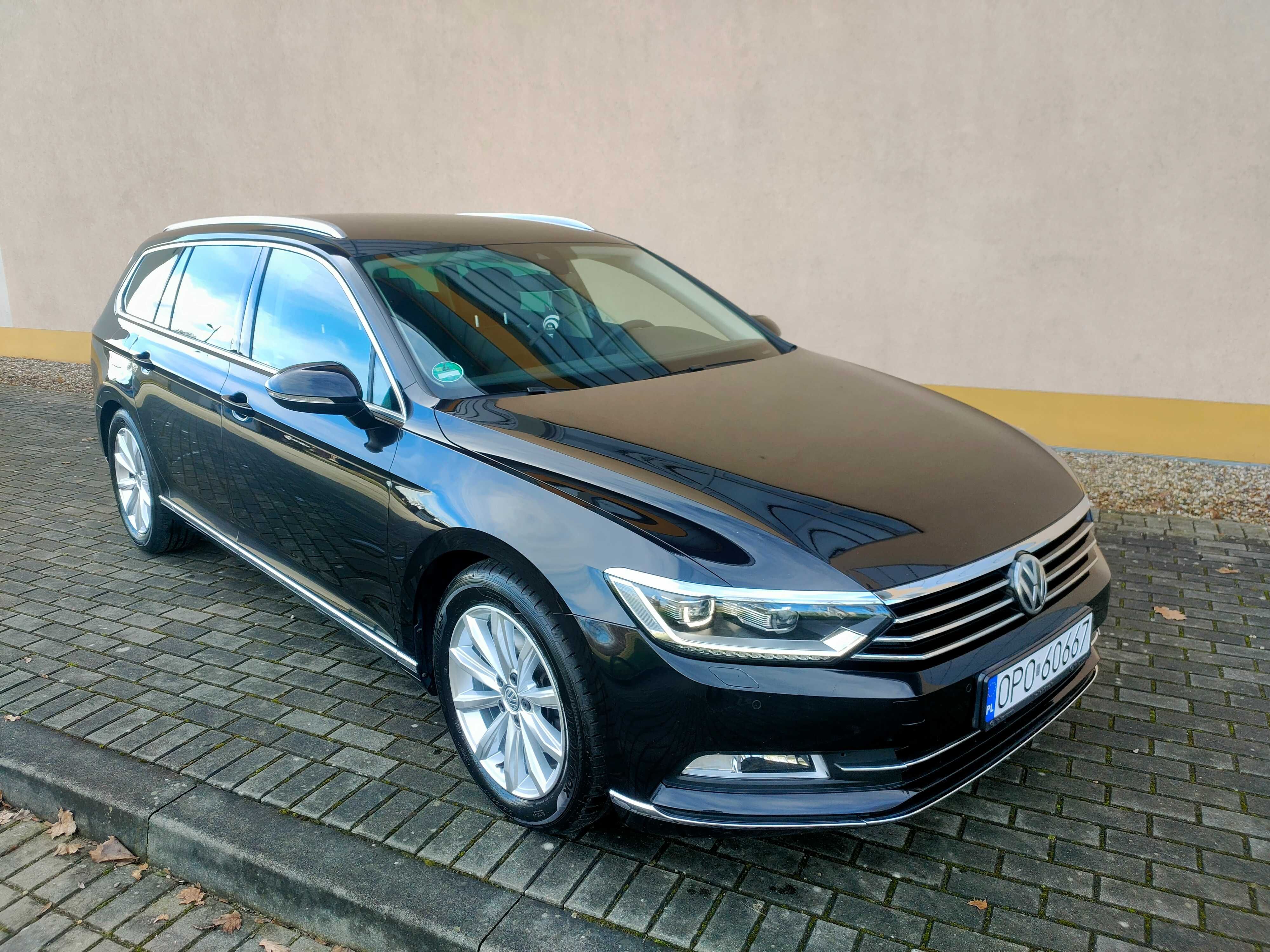 VW Passat B8 Highline 2.0tdi Automat Full Led Skóra DeepBlack Salonowy