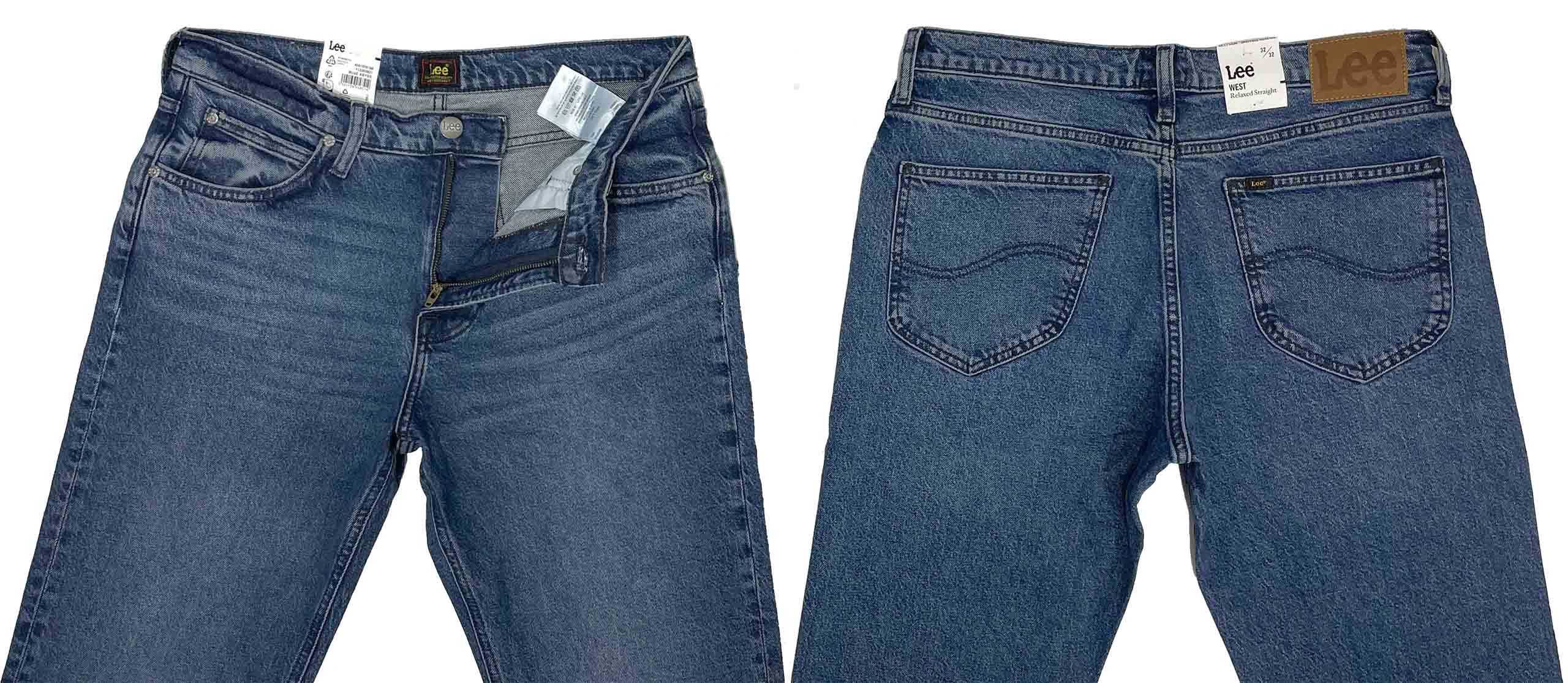 Spodnie męskie jeansy Lee West Blue Abbys W38 L32
