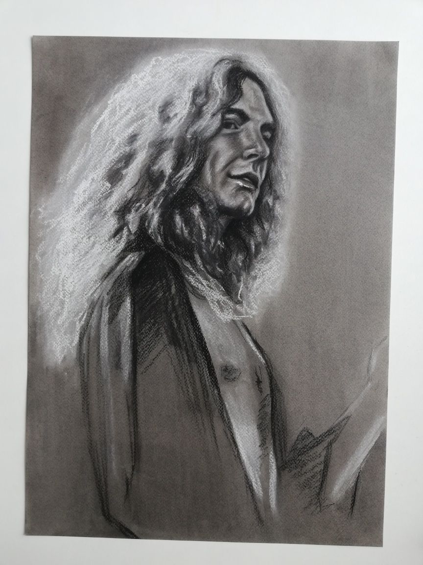 Robert Plant portret oryginał obraz ikona Led Zeppelin