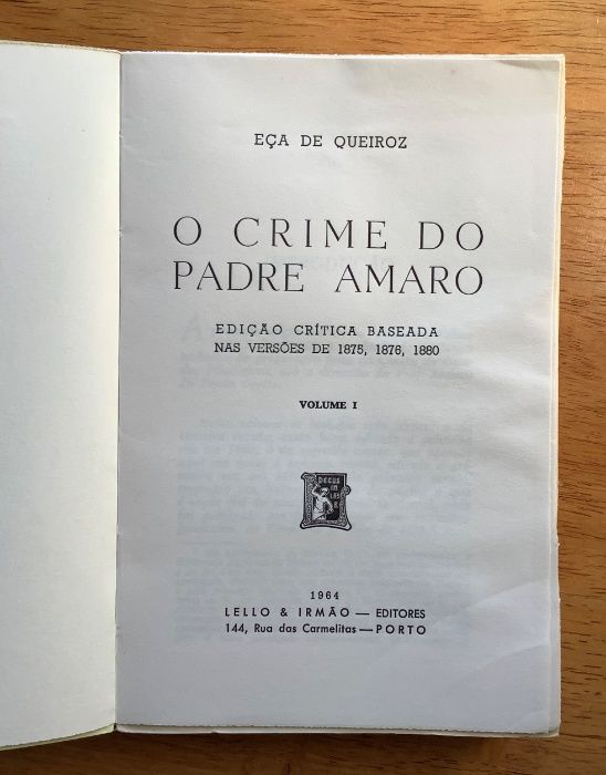 O Crime do Padre Amaro, Eça de Queirós