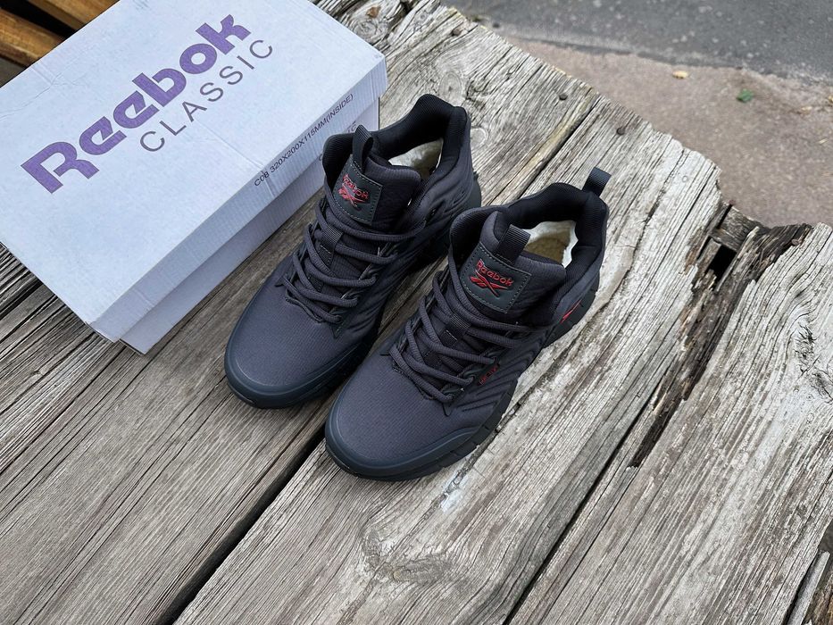 Мужские зимние кроссовки на меху Reebok Zig Kinetica gore-tex 3 цвета