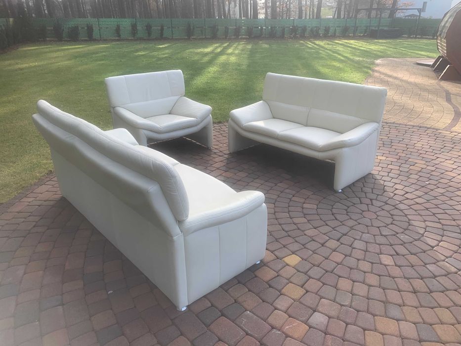 Laauser niemiecki komplet wypoczynkowy skóra naturalna