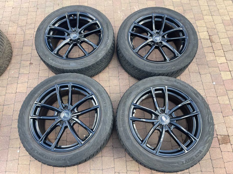 3823. Koła zimowe Volvo XC70 Ford Kuga Smax czarne 5x108 235/50/18