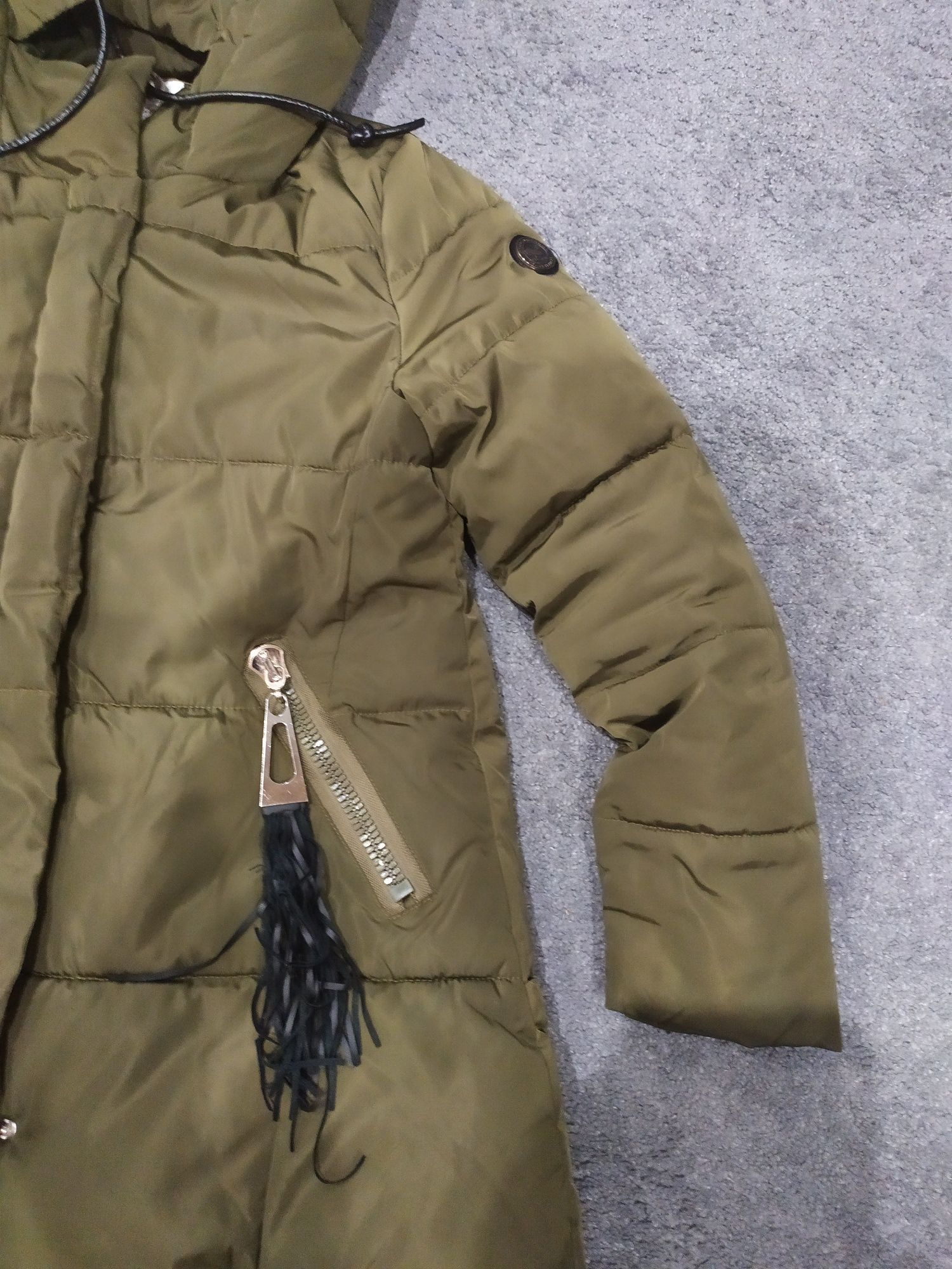 Kurtka parka zimowa khaki r M