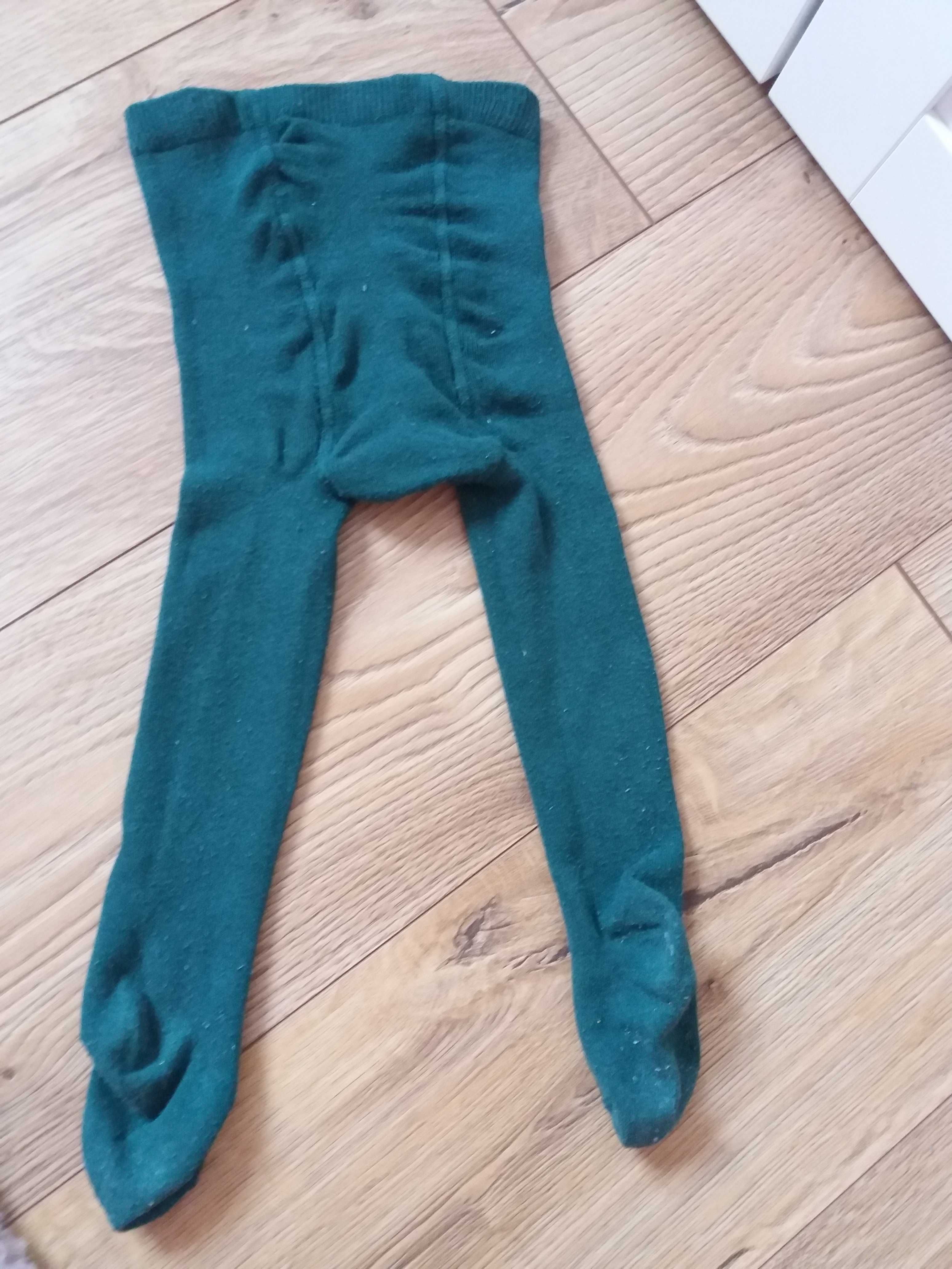 Rajstopy Primark butelkowa zieleń r. 80