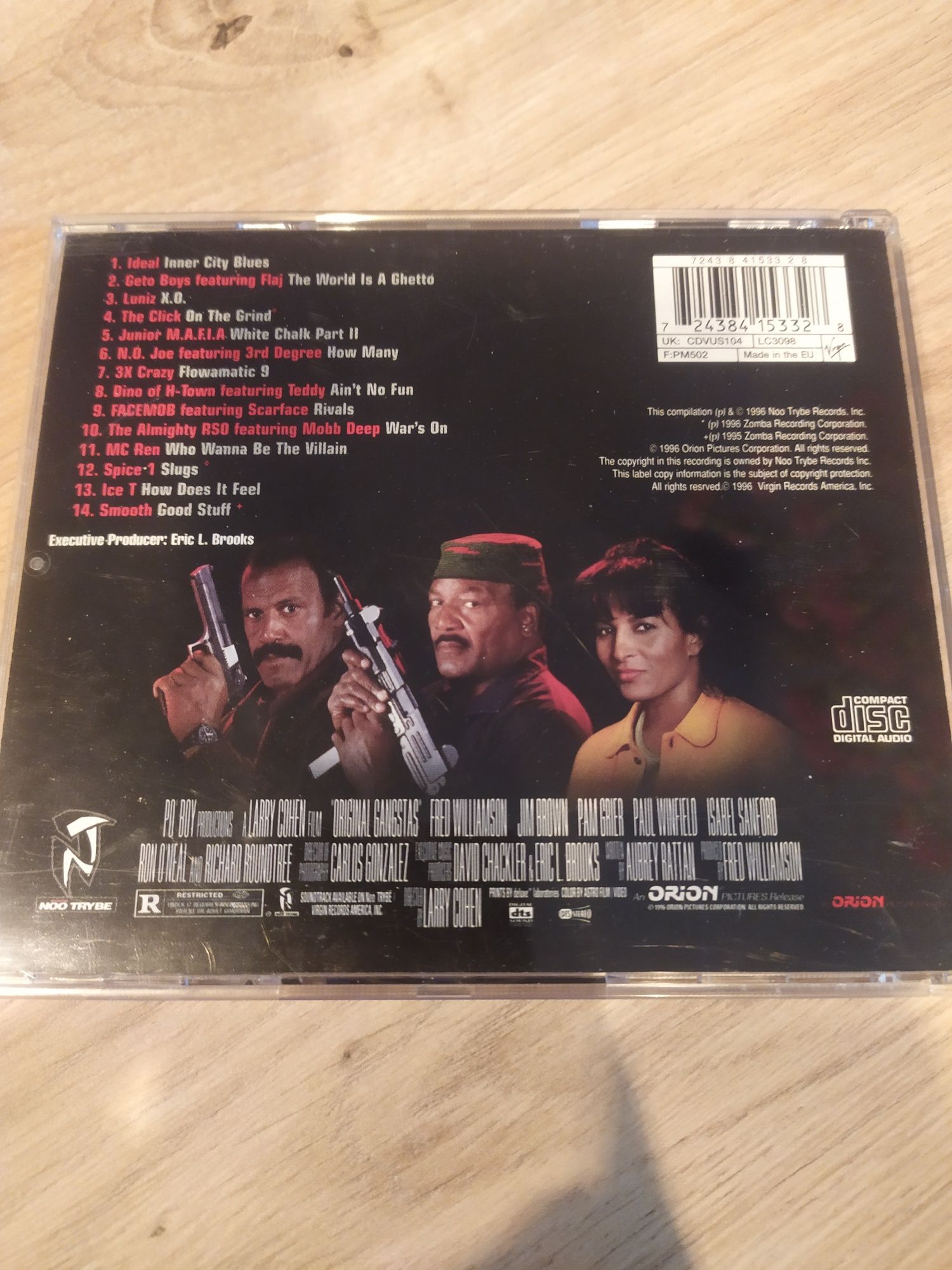 Orginal Gangstas The soundtrack cd